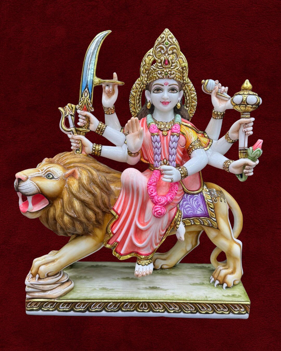 Marble Durga Mata - Style 3